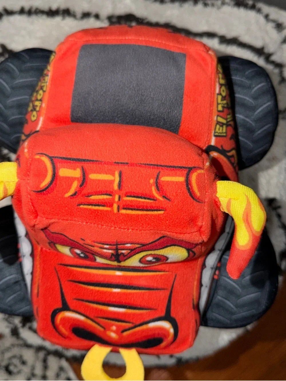 Monster Jam El Toro Loco Plush Truck – Truckin’ Pals Red Bull Monster Truck Toy